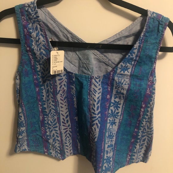 Urban Outfitters OP Cropped Woven Tank Top - Picture 2 of 2